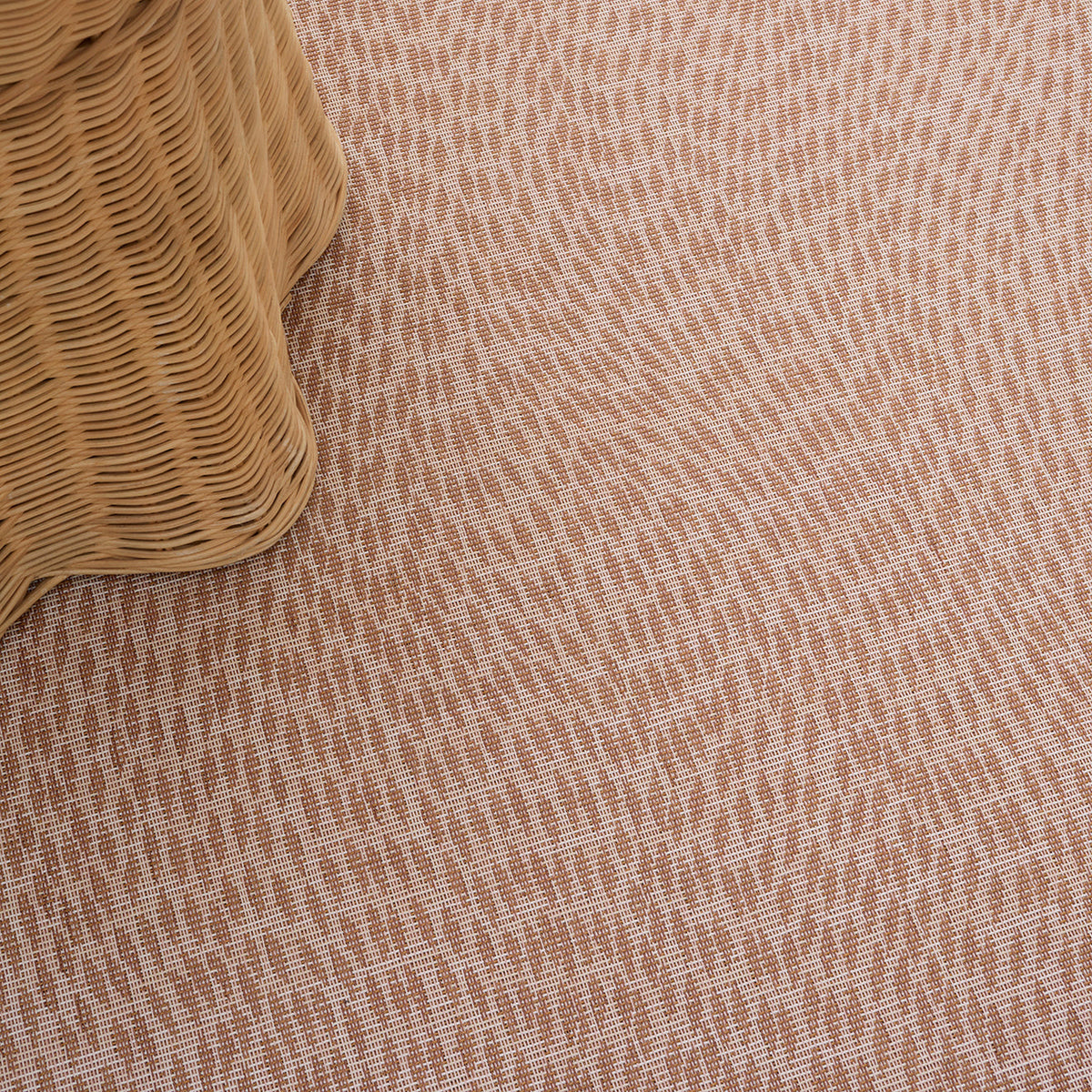 Flutter / Rosewood woven floor mat by Chilewich, interior setting