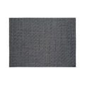 Chilewich Foxtail rectangle placemat in Alloy, viewed from above on a white background