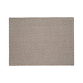 Chilewich Foxtail rectangle placemat in Ecru, viewed from above on a white background