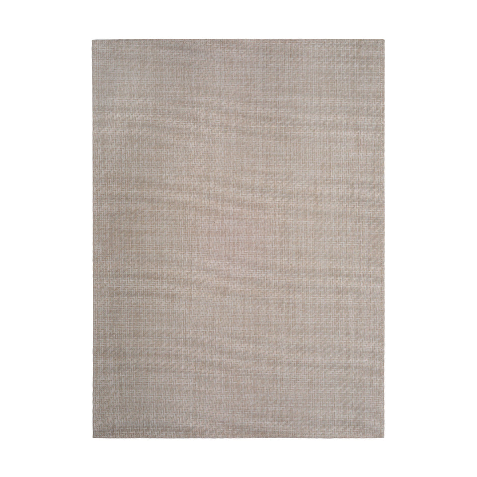 Foxtail / Ecru woven floor mat by Chilewich, studio view