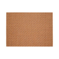 Chilewich Foxtail rectangle placemat in Honey, viewed from above on a white background