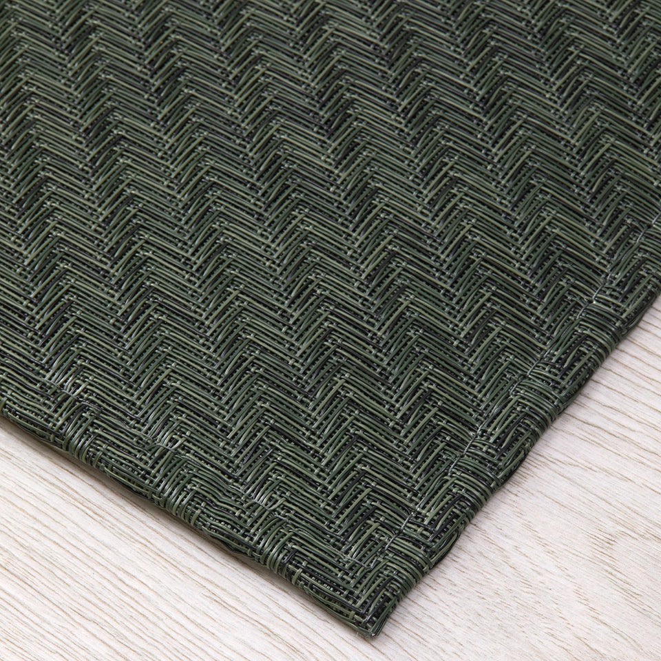 Foxtail / Thyme woven floor mat by Chilewich, interior setting