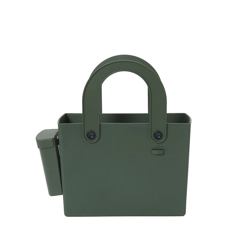 Garden Green Hachiman garden tote with removable pouch, front view