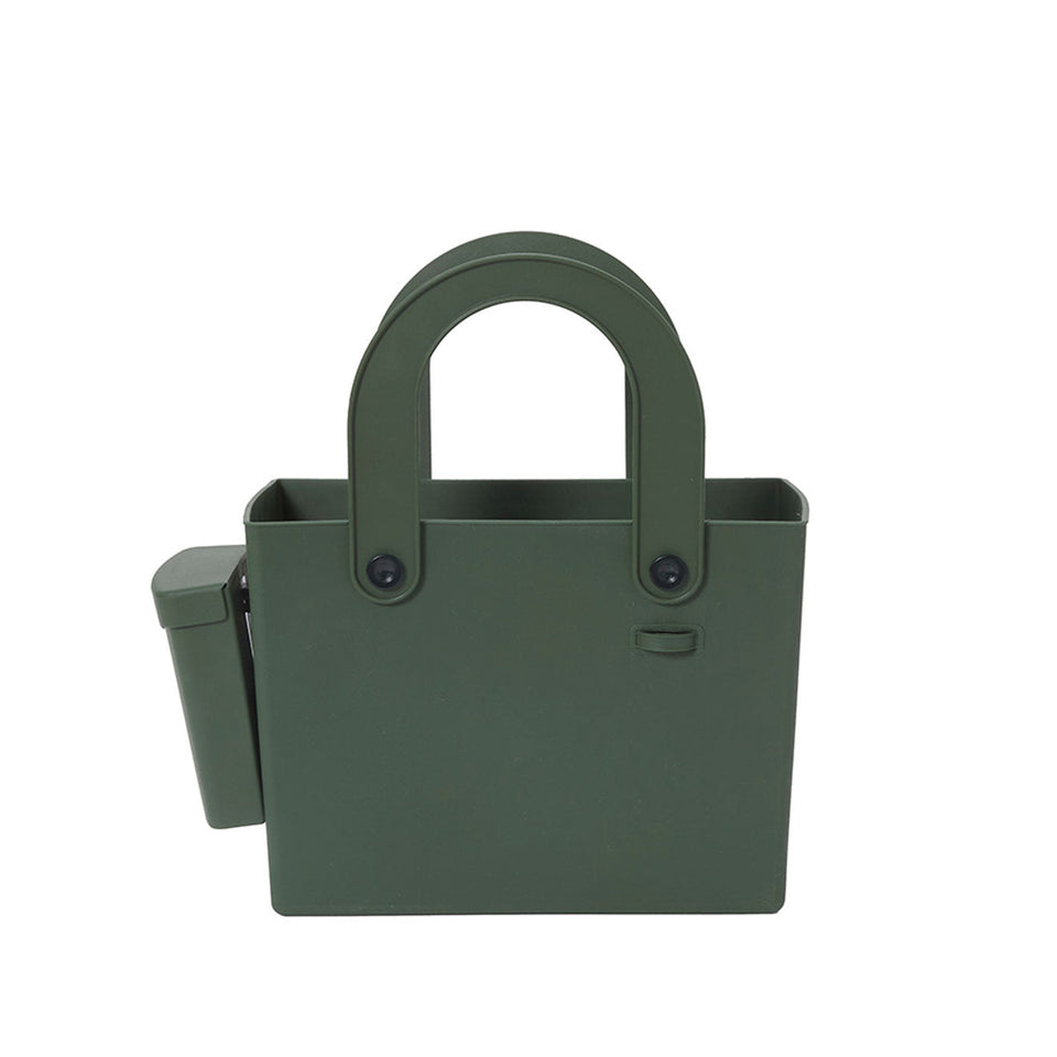Garden Green Hachiman garden tote with removable pouch, front view
