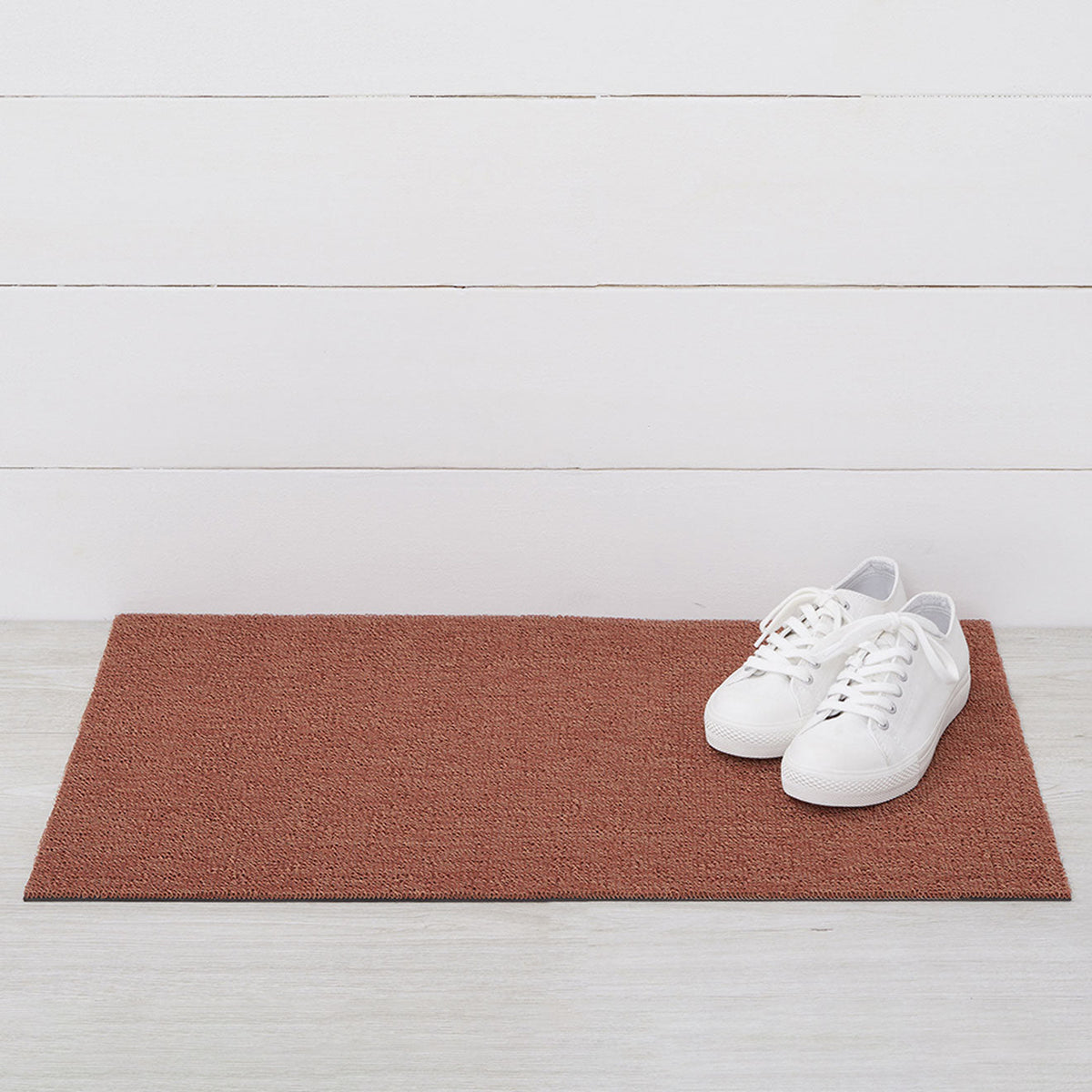 Burnt Coral Heathered Shag Mat by Chilewich — Doormat 18"x28"