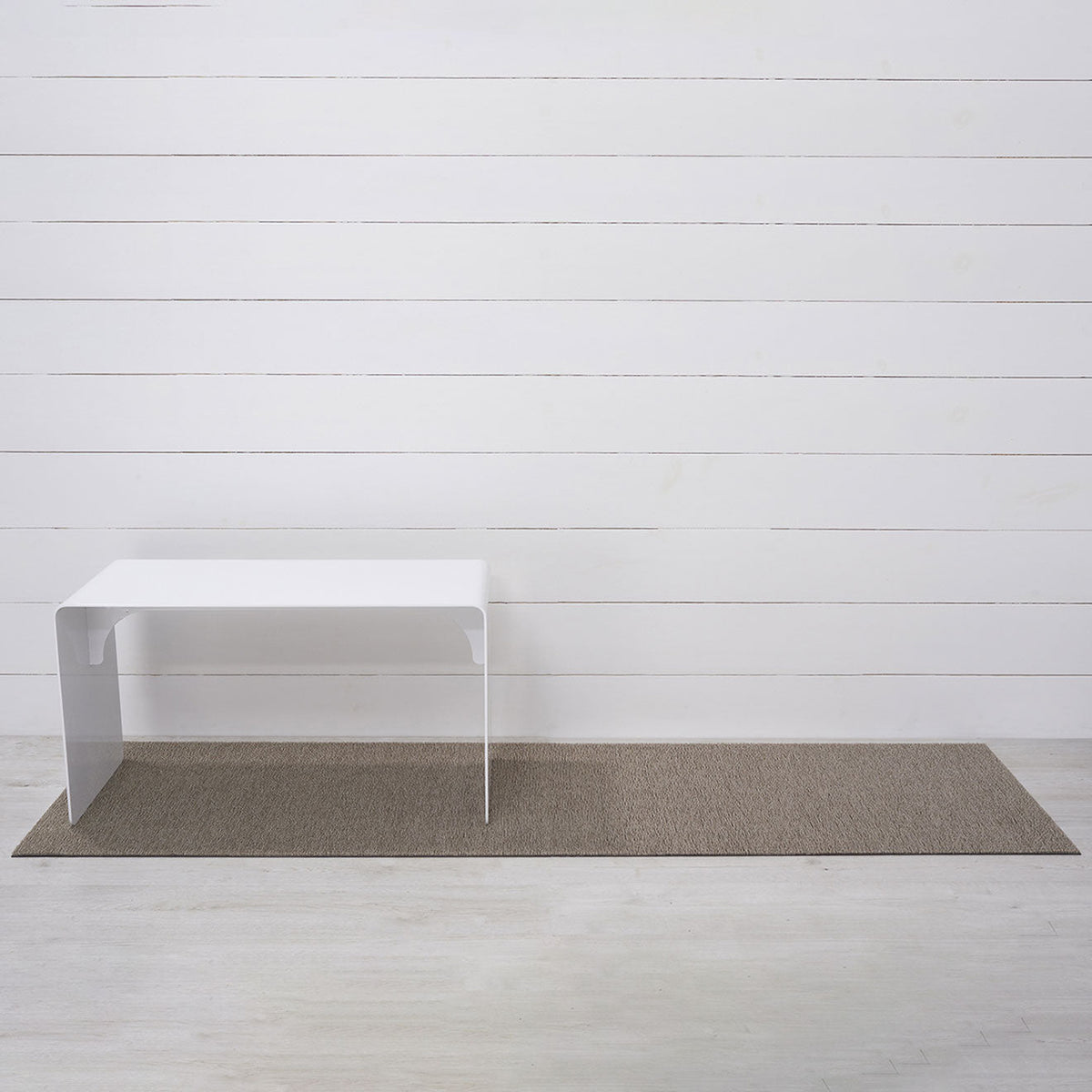 Flax Heathered Shag Mat by Chilewich — Runner 24"x72"