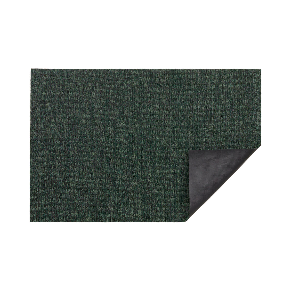 Ivy Heathered Shag Mat by Chilewich — folded corner showing backing