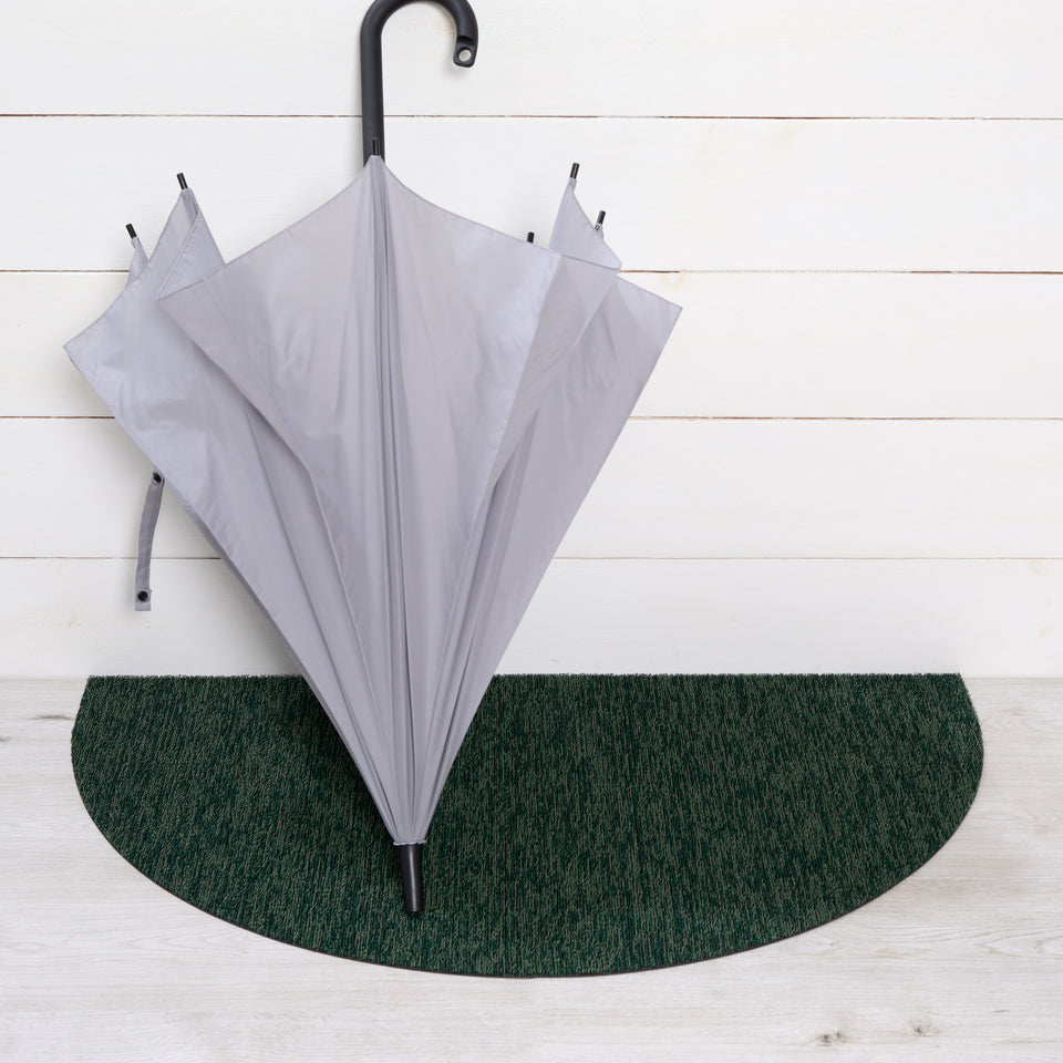 Ivy Heathered Shag Mat by Chilewich — 21 by 36 inch welcome mat