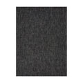 Ikat / Deep Grey woven floor mat by Chilewich, studio view