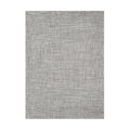 Ikat / White/Silver woven floor mat by Chilewich, studio view