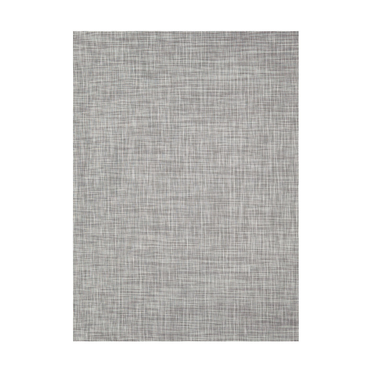 Ikat / White/Silver woven floor mat by Chilewich, studio view