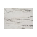 Chilewich Marble rectangle placemat in Calacatta, viewed from above on a white background