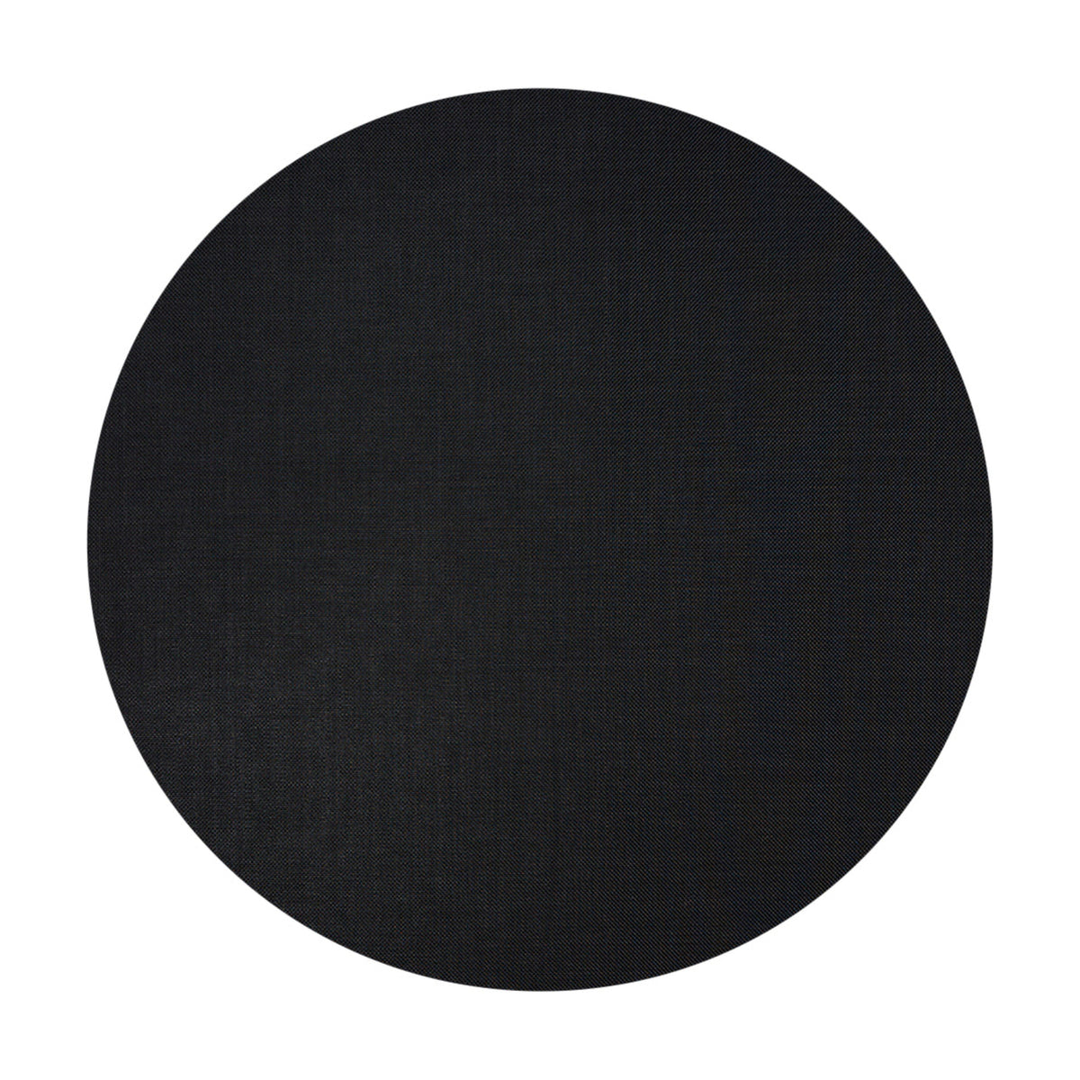 Mini Basketweave / Black woven floor mat by Chilewich, studio view