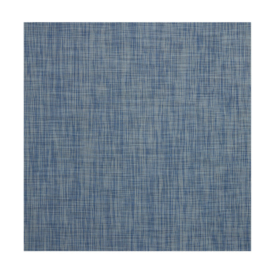 Mini Basketweave / Chambray woven floor mat by Chilewich, studio view