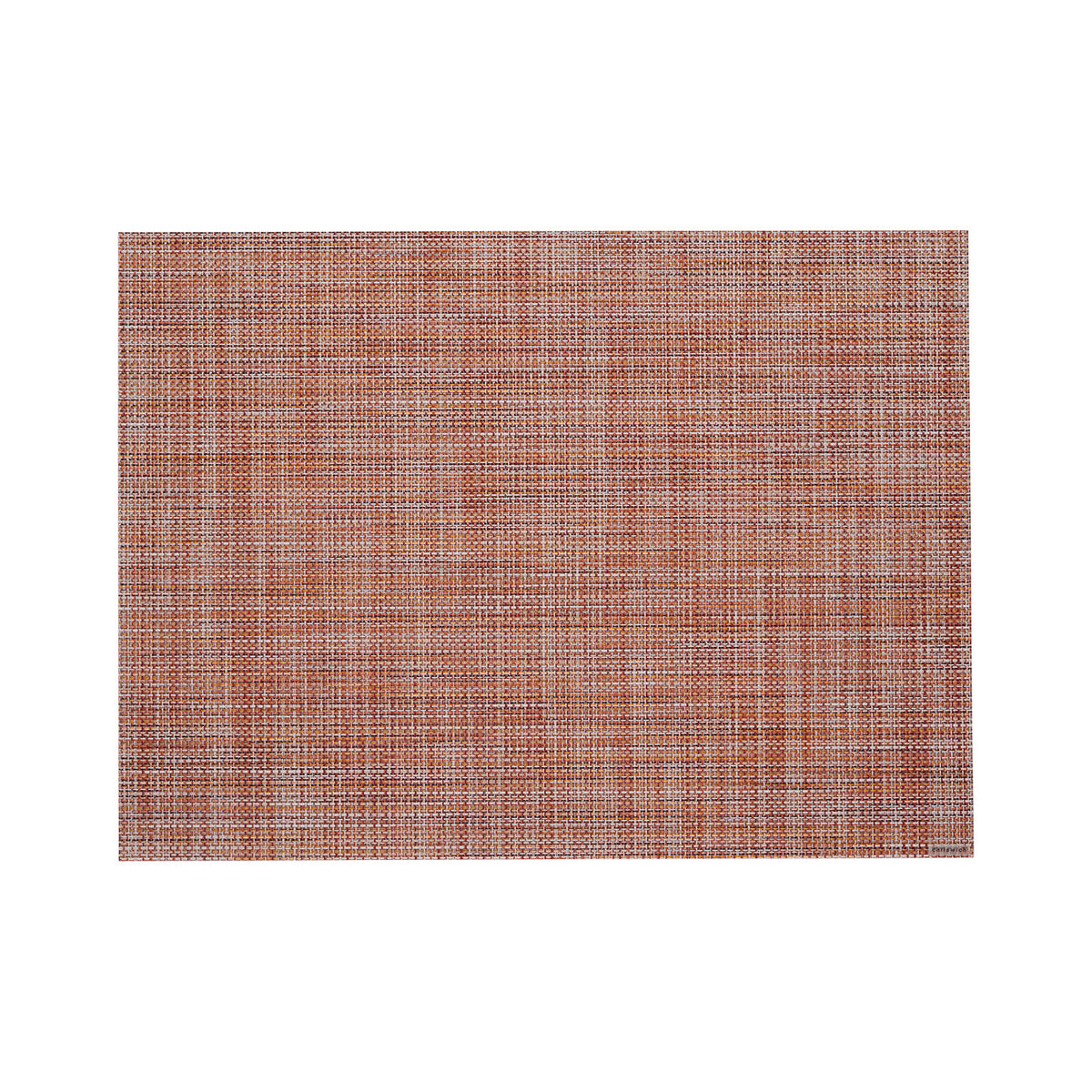 Chilewich Mini Basketweave in Cinnamon, rectangle on a white background