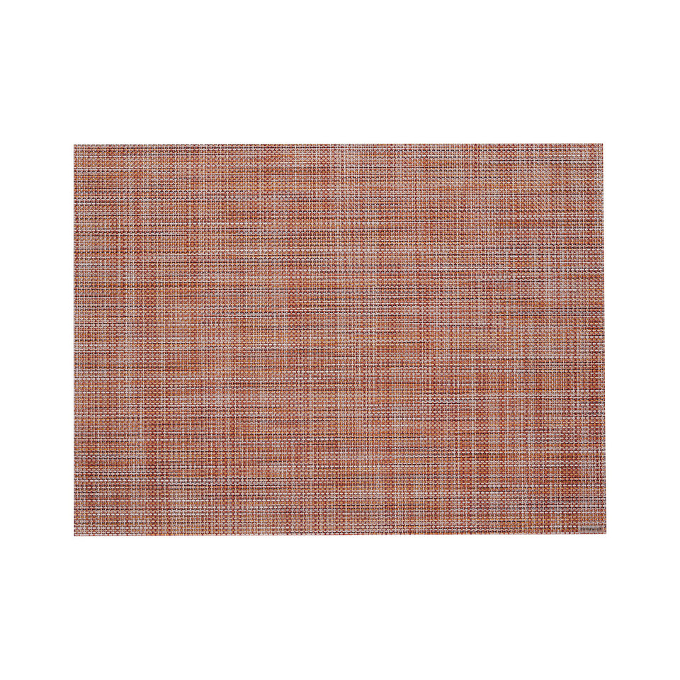Chilewich Mini Basketweave in Cinnamon, rectangle on a white background
