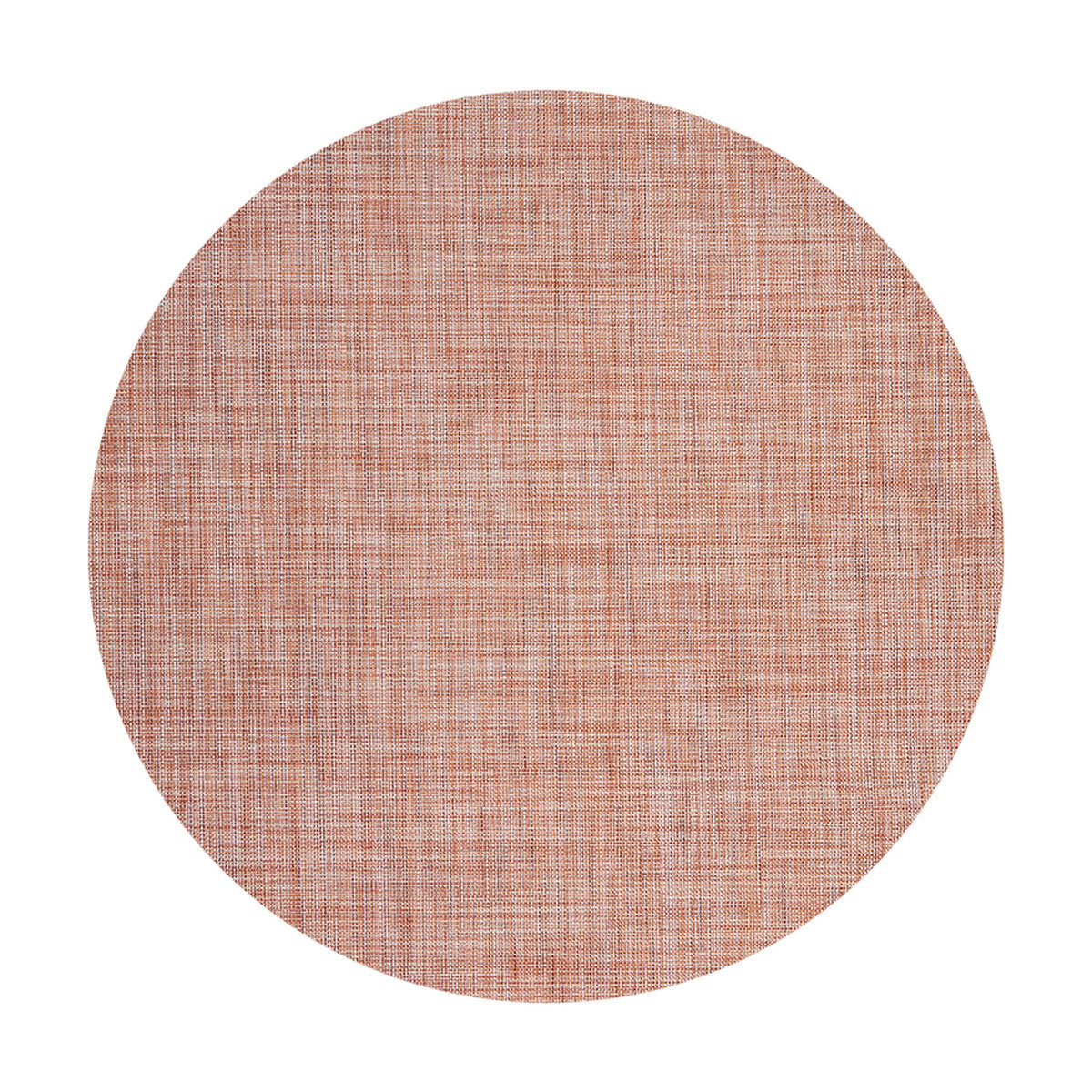 Mini Basketweave / Cinnamon woven floor mat by Chilewich, studio view