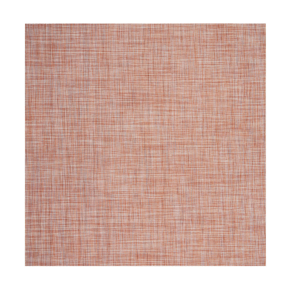Mini Basketweave / Cinnamon woven floor mat by Chilewich, studio view