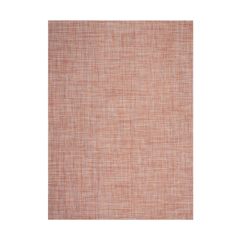 Mini Basketweave / Cinnamon woven floor mat by Chilewich, studio view