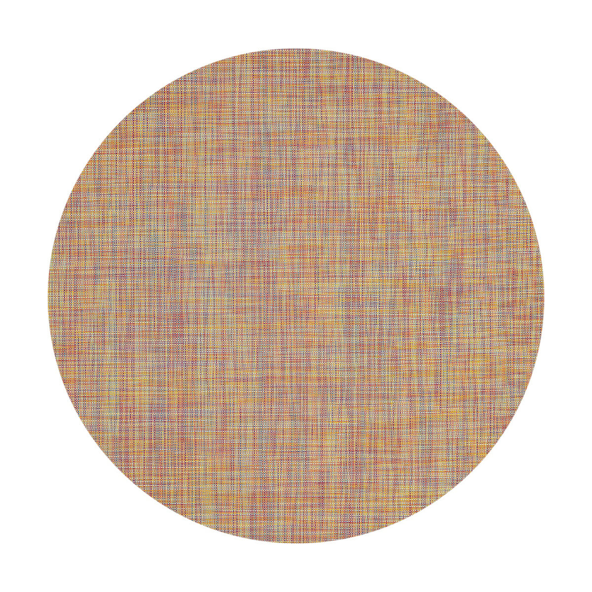 Mini Basketweave / Confetti woven floor mat by Chilewich, studio view