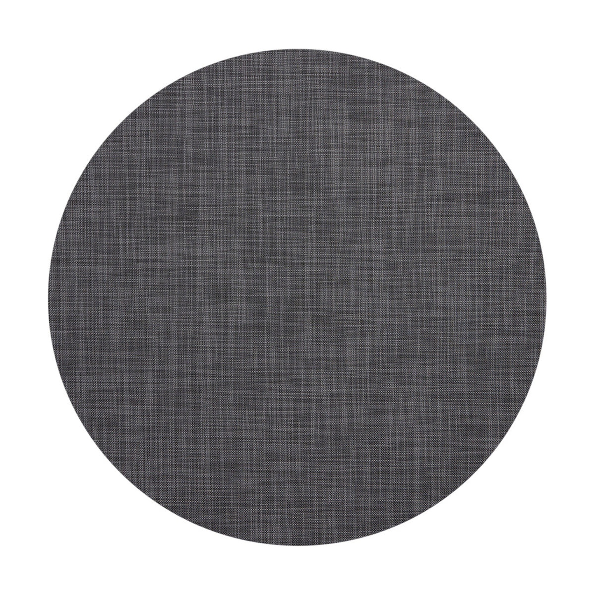 Mini Basketweave / Cool Grey woven floor mat by Chilewich, studio view
