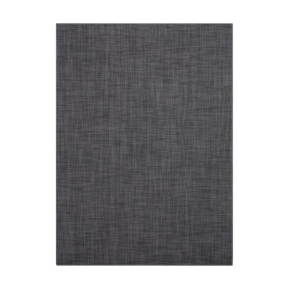 Mini Basketweave / Cool Grey woven floor mat by Chilewich, studio view