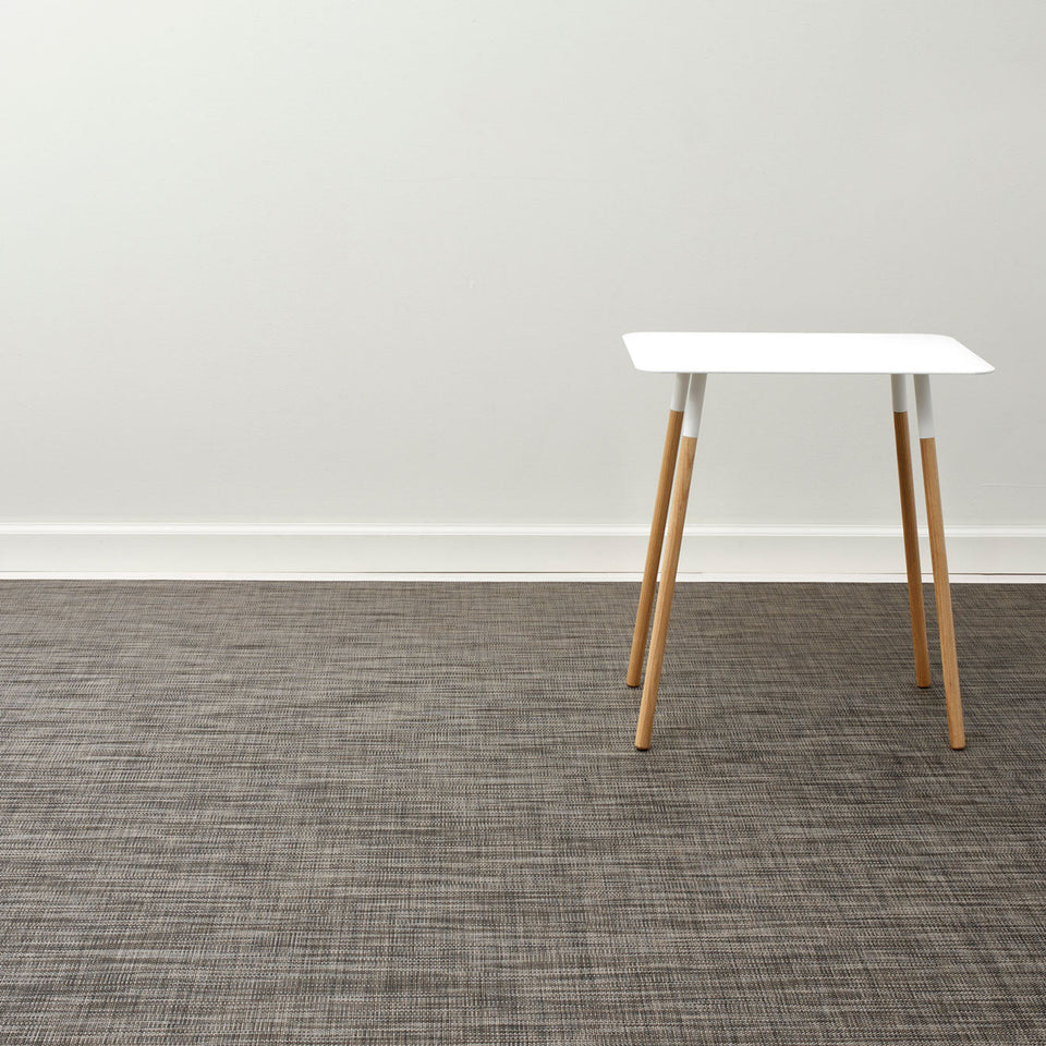 Mini Basketweave / Dark Walnut woven floor mat by Chilewich, interior setting