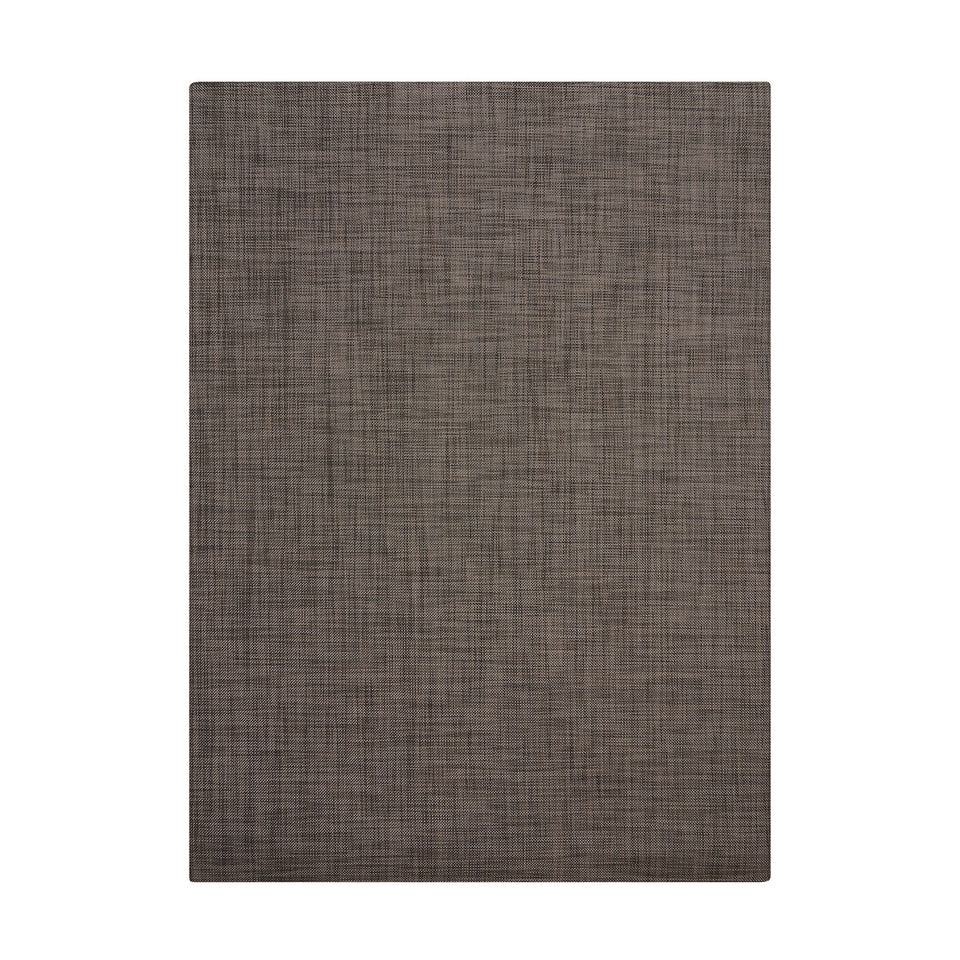 Mini Basketweave / Dark Walnut woven floor mat by Chilewich, studio view