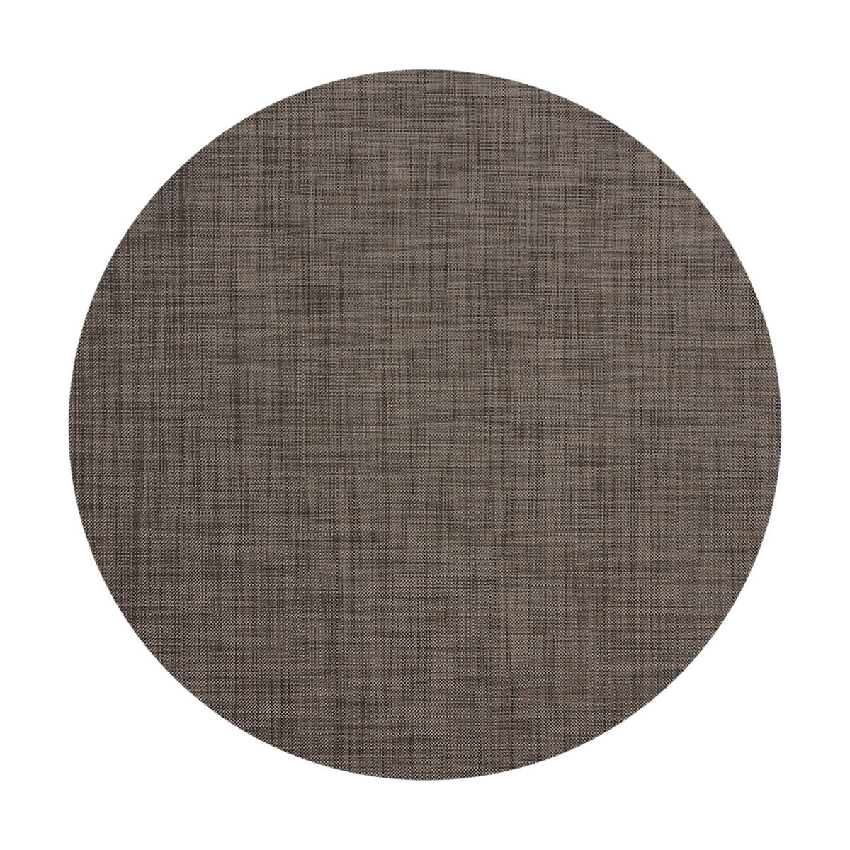 Mini Basketweave / Dark Walnut woven floor mat by Chilewich, studio view