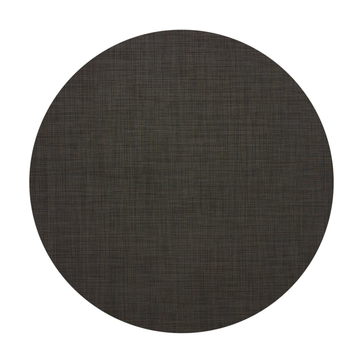 Mini Basketweave / Espresso woven floor mat by Chilewich, studio view
