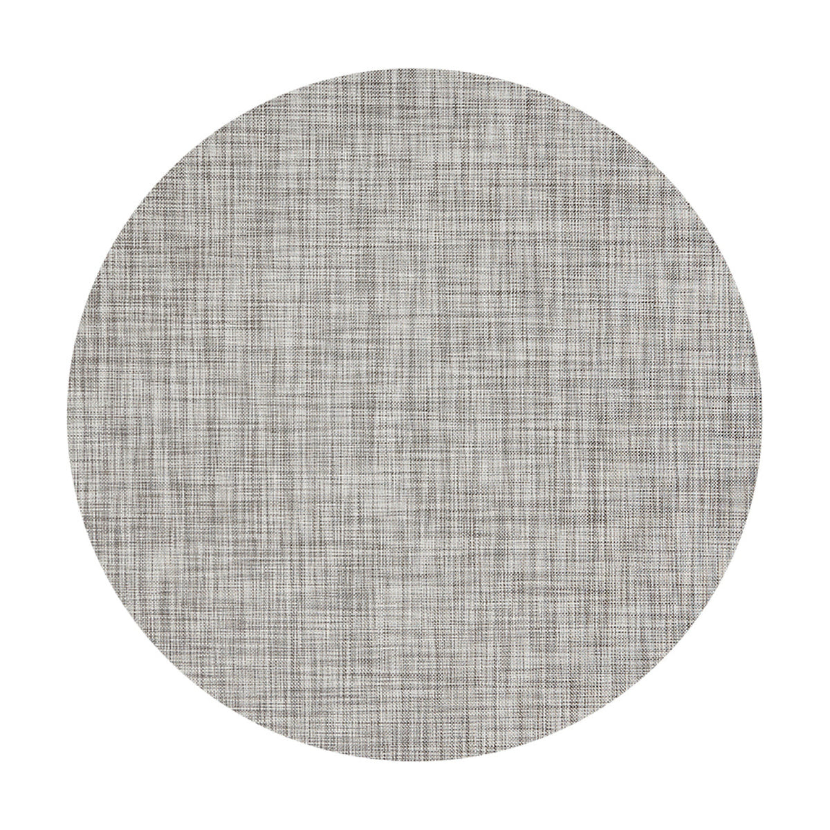 Mini Basketweave / Gravel woven floor mat by Chilewich, studio view