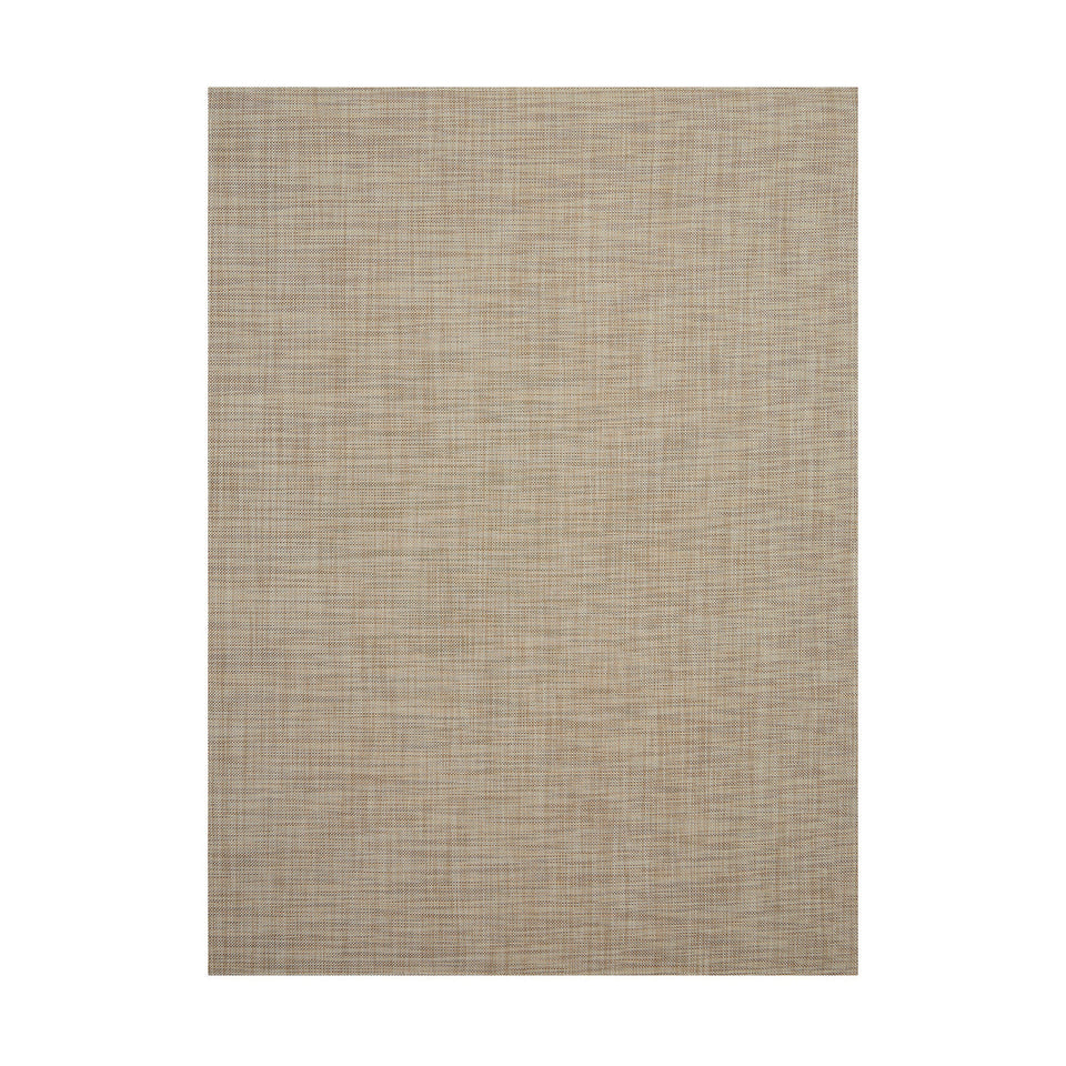 Mini Basketweave / Linen woven floor mat by Chilewich, studio view