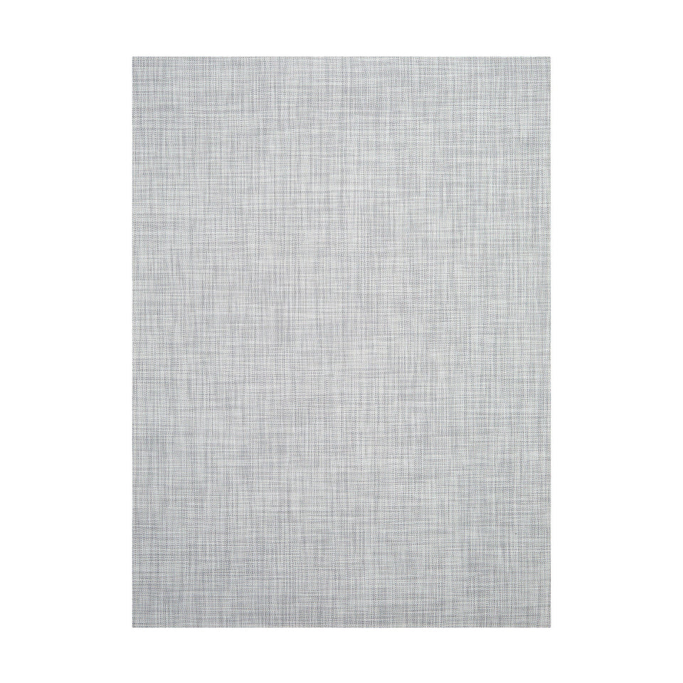 Mini Basketweave / Mist woven floor mat by Chilewich, studio view