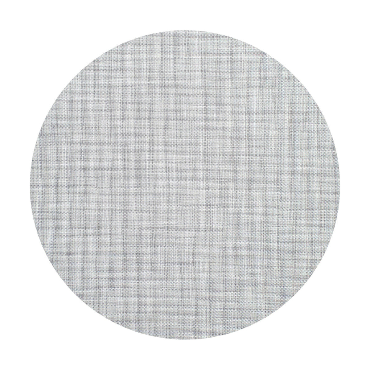 Mini Basketweave / Mist woven floor mat by Chilewich, studio view