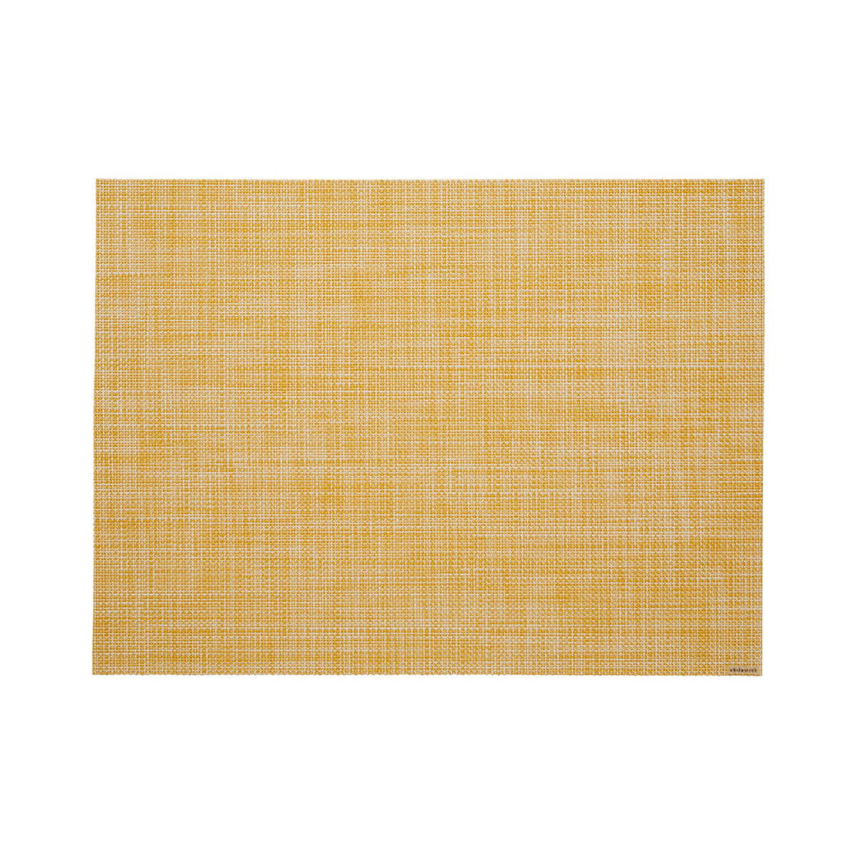 Chilewich Mini Basketweave in Ochre, rectangle on a white background