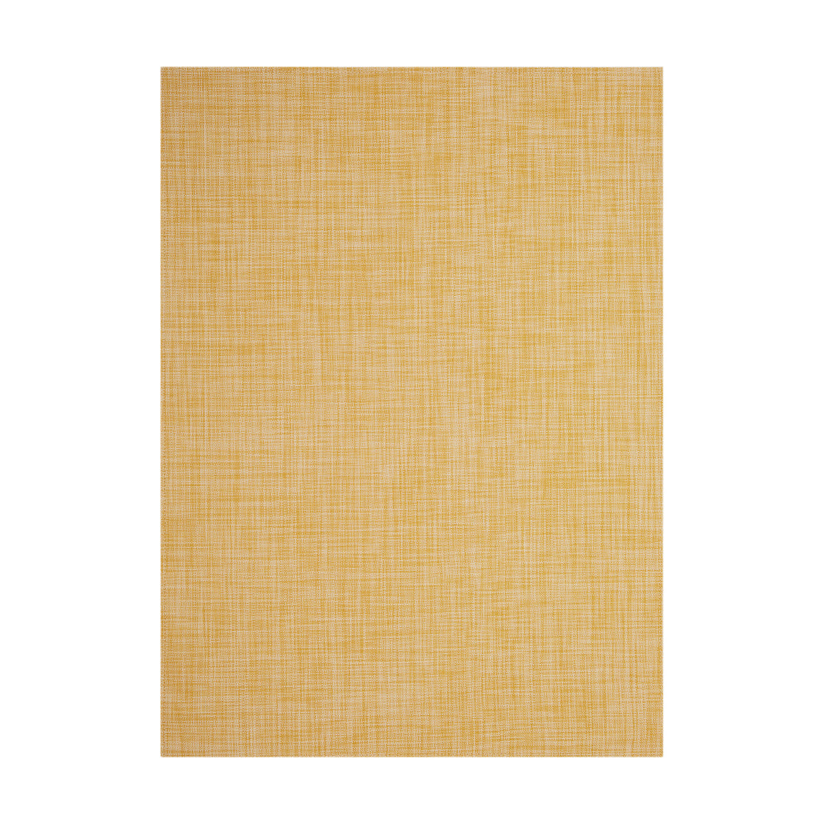 Mini Basketweave / Ochre woven floor mat by Chilewich, studio view