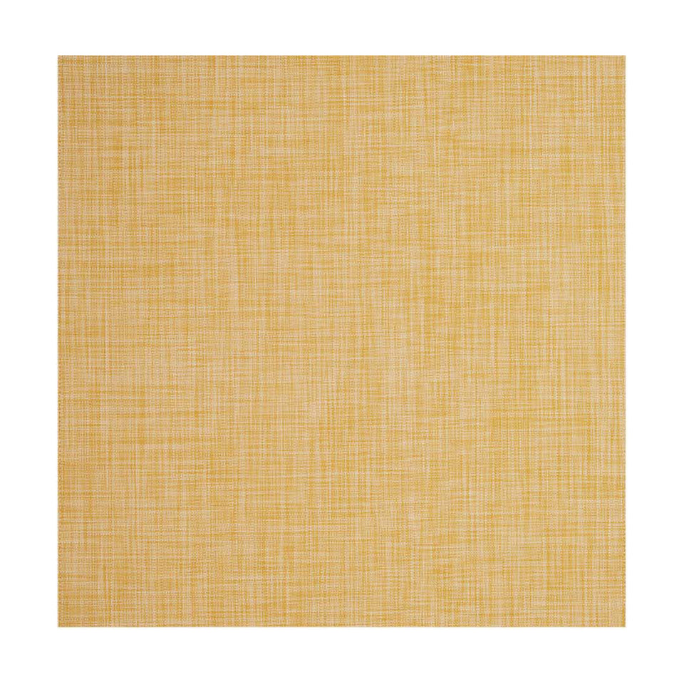 Mini Basketweave / Ochre woven floor mat by Chilewich, studio view