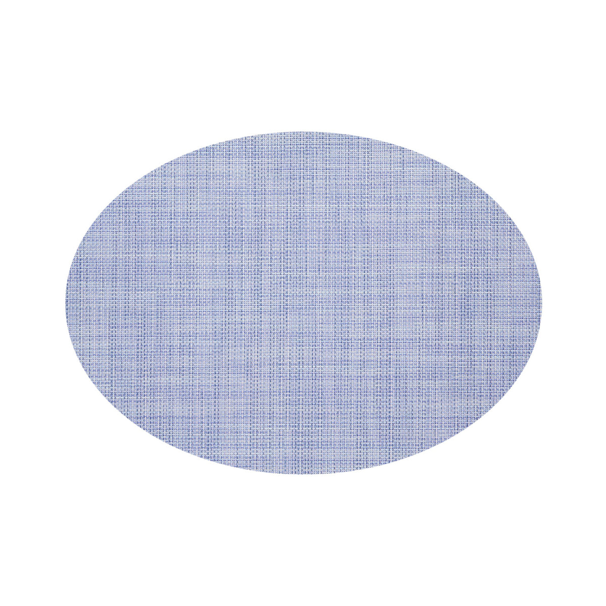 Chilewich Mini Basketweave in Periwinkle, oval on a white background
