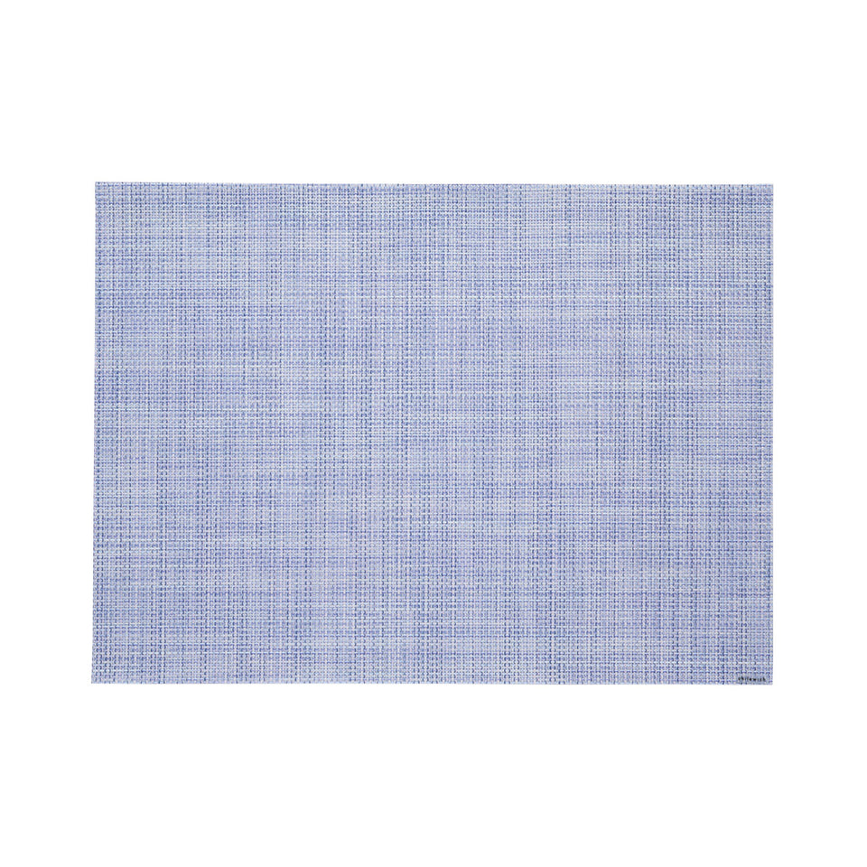 Chilewich Mini Basketweave in Periwinkle, rectangle on a white background
