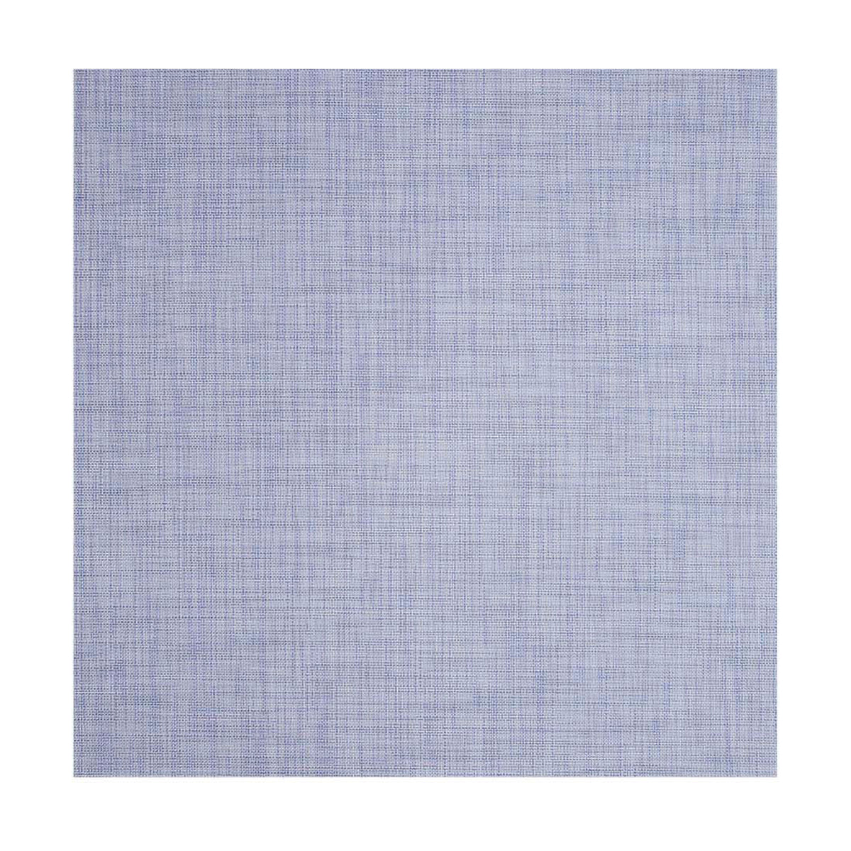Mini Basketweave / Periwinkle woven floor mat by Chilewich, studio view