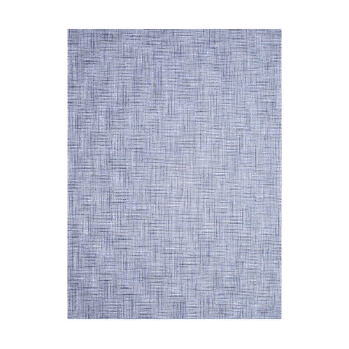 Mini Basketweave / Periwinkle woven floor mat by Chilewich, studio view