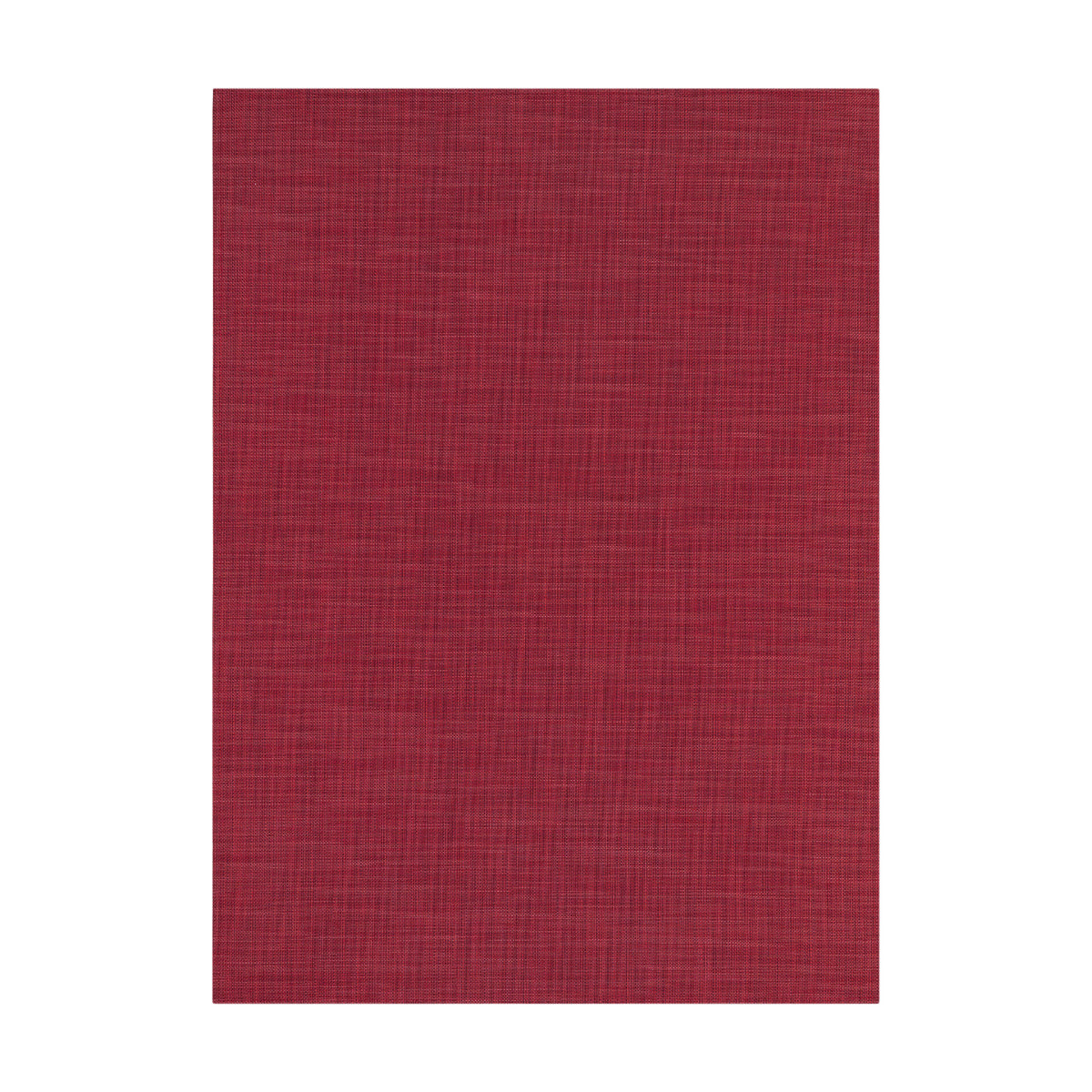 Mini Basketweave / Scarlet woven floor mat by Chilewich, studio view