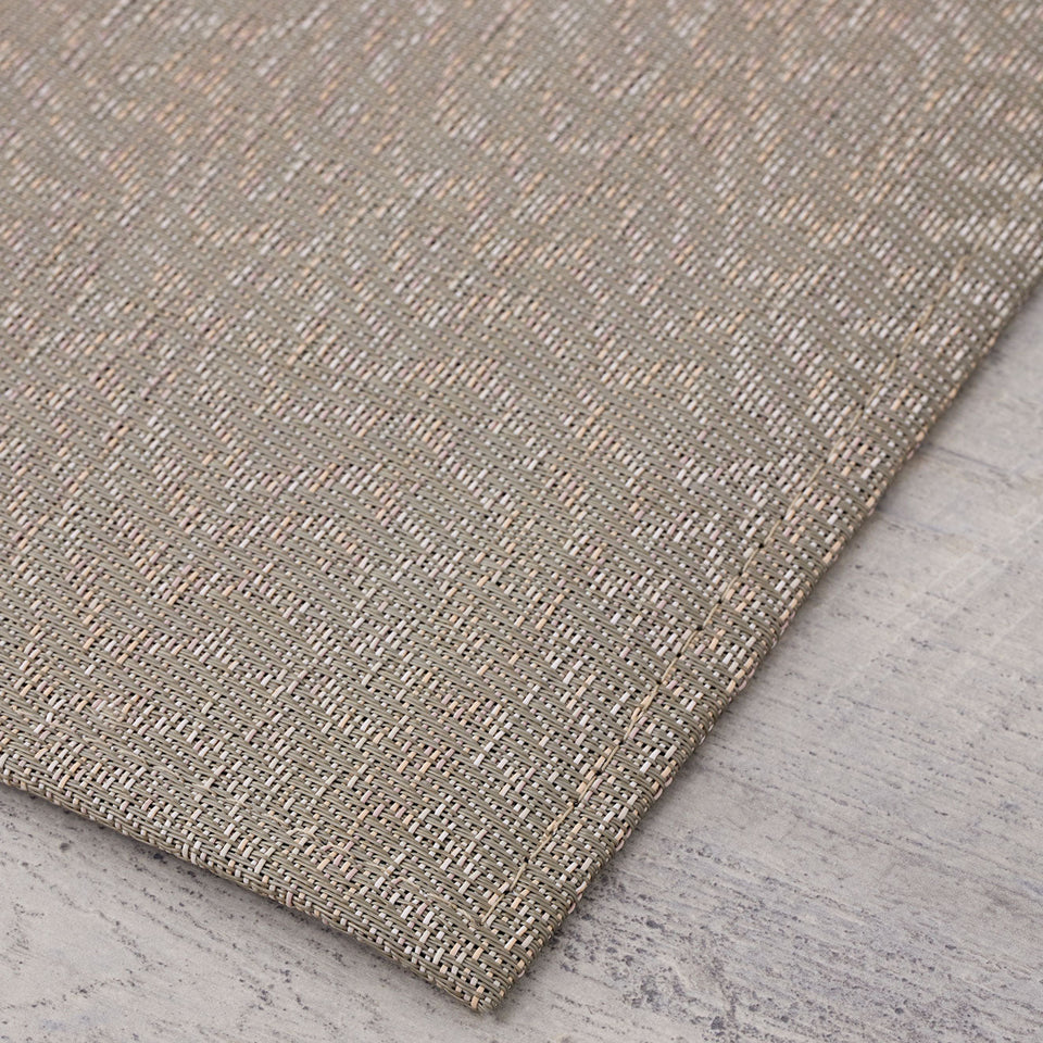 Moiré / Mica woven floor mat by Chilewich, interior setting