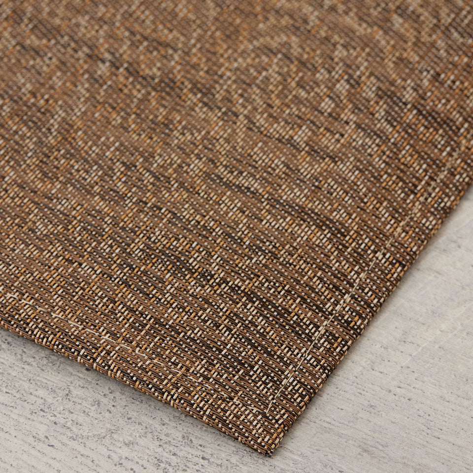 Moiré / Mocha woven floor mat by Chilewich, interior setting