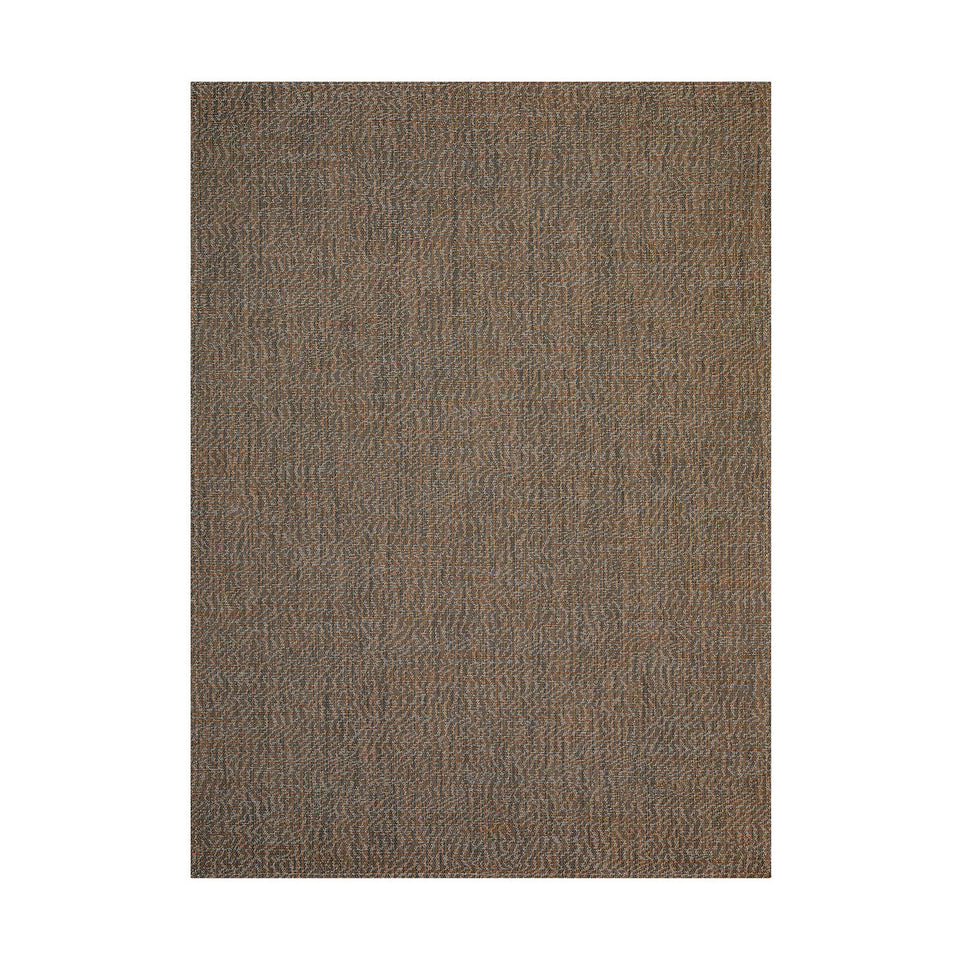 Moiré / Mocha woven floor mat by Chilewich, studio view