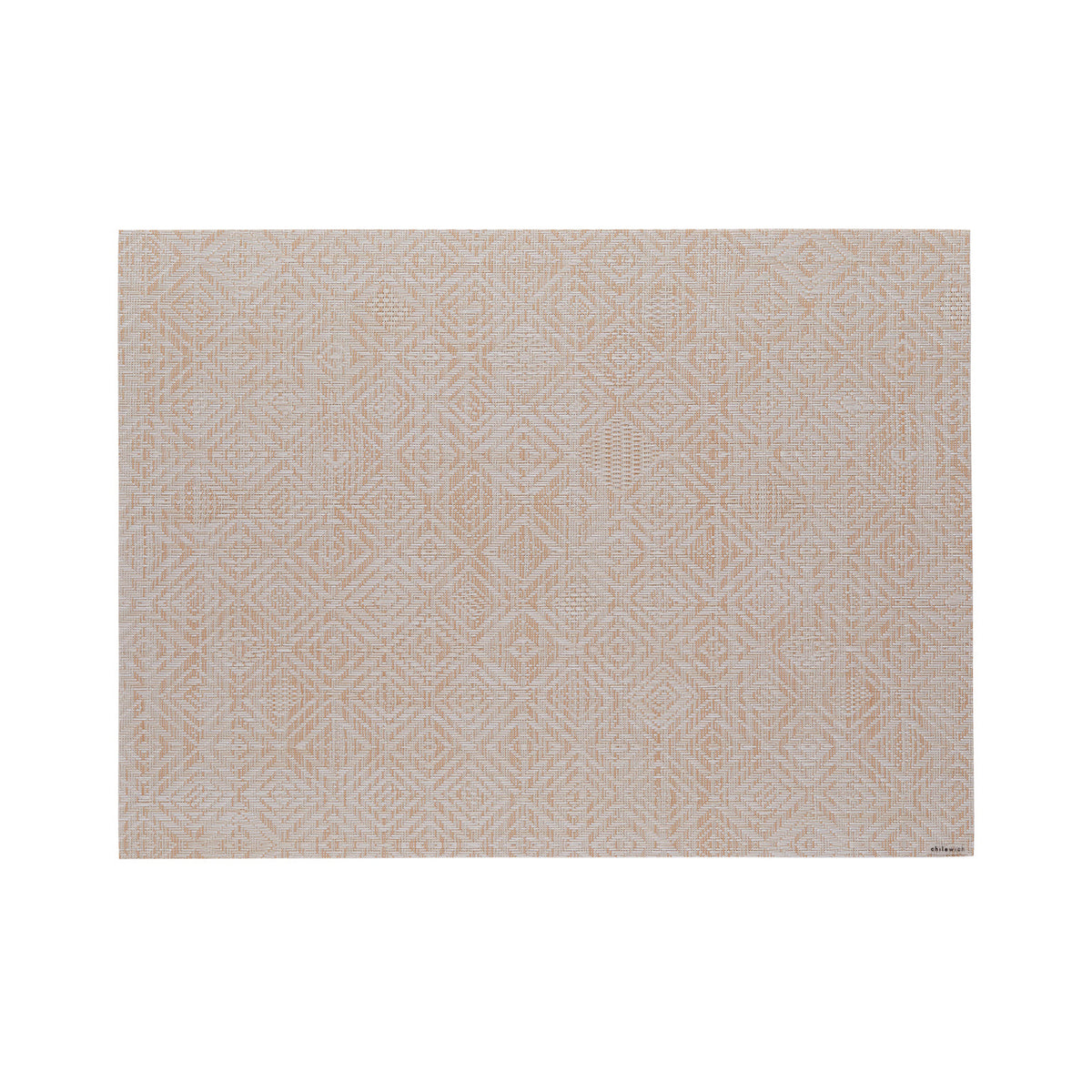 Chilewich Mosaic in Almond, rectangle on a white background