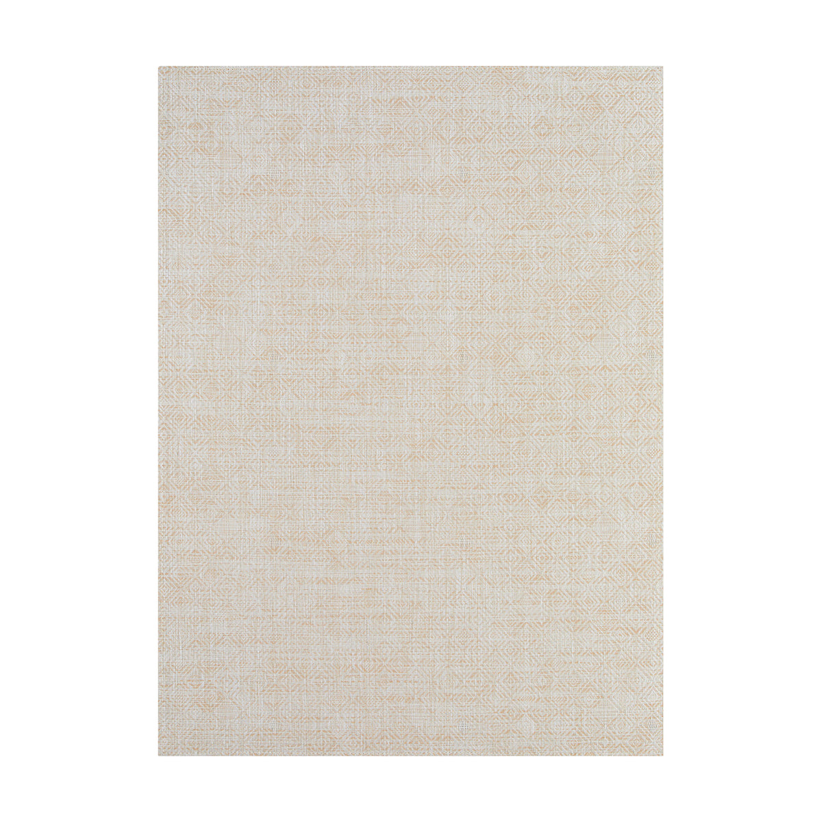 Mosaic / Almond woven floor mat by Chilewich, studio view