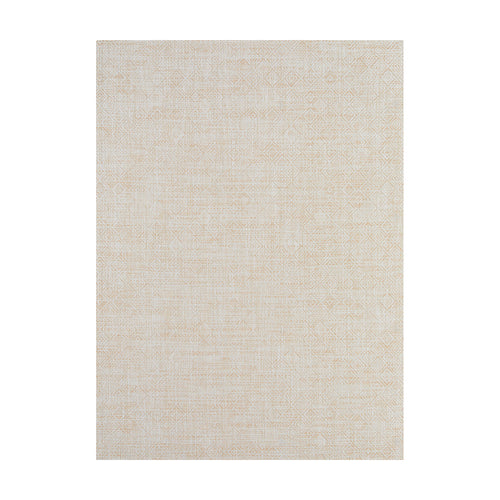 Mosaic / Almond woven floor mat by Chilewich, studio view