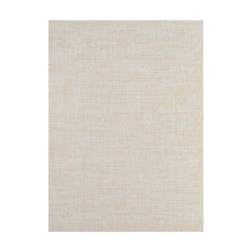 Mosaic / Almond woven floor mat by Chilewich, studio view