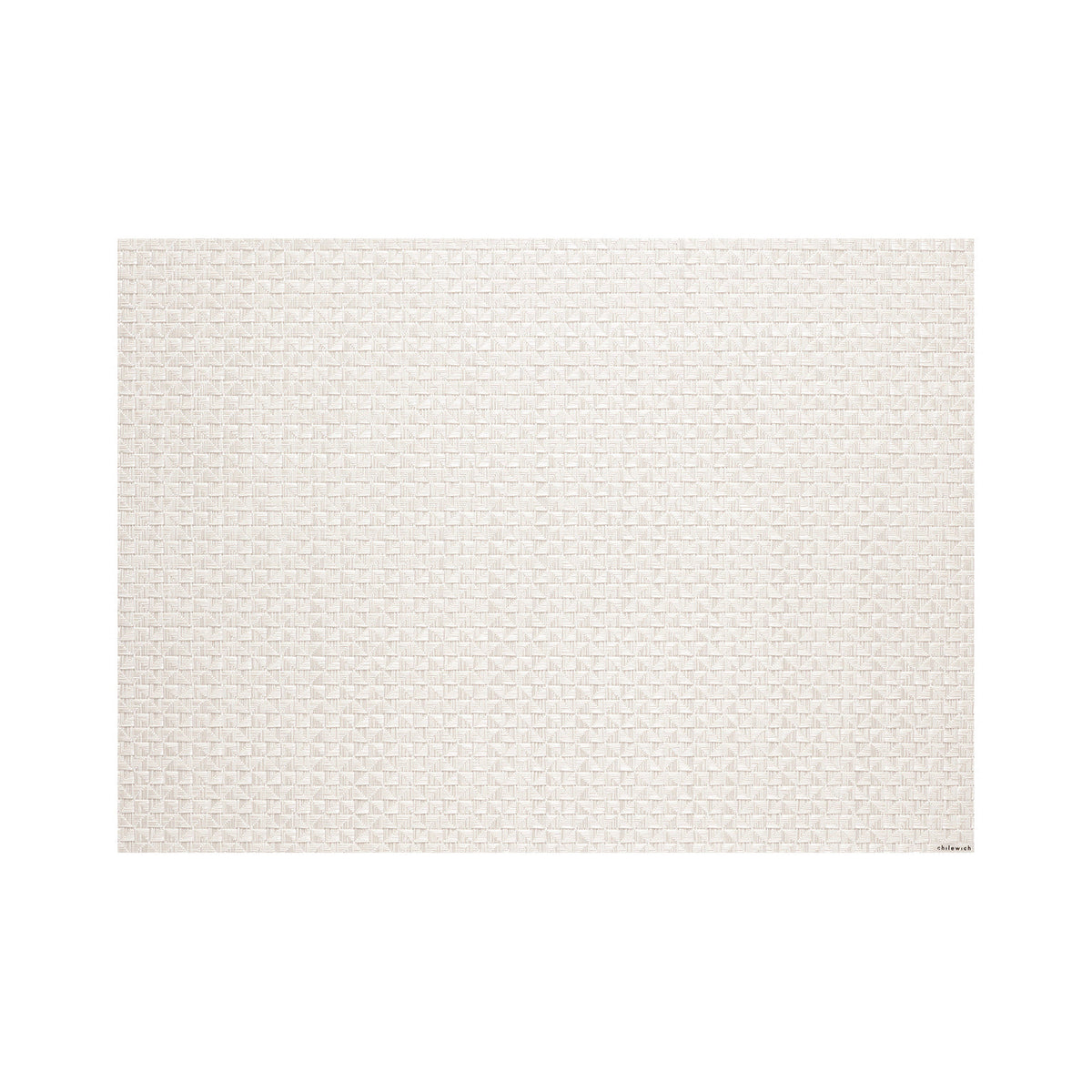 Chilewich Origami in Pearl, rectangle on a white background